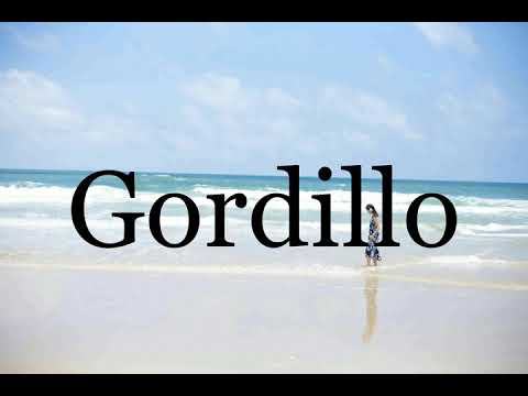 How To Pronounce Gordillo🌈🌈🌈🌈🌈🌈Pronunciation Of Gordillo