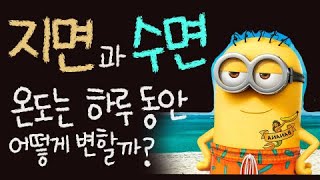 지면과 수면의 온도는 하루 동안 어떻게 변할까요? ■주요개념: 비열 [초등 과학 5학년 2학기 3단원 6차시 ]