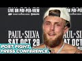 JAKE PAUL • FULL POST FIGHT PRESS CONFERENCE VS ANDERSON SILVA