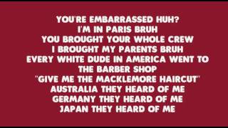 Brad Pitt&#39;s Cousin - Macklemore feat. XP | Lyric video