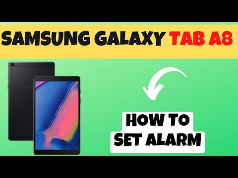 Samsung Galaxy Tab A8 , A8 LTE How to Set Alarm || Alarm Setting