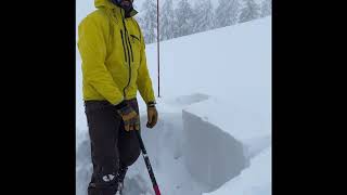 Short video of poor snowpack structure in the West Central Mountains.