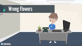 English Conversation Lesson 50:  Wrong Flowers