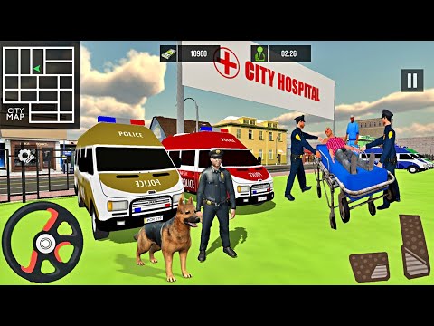 Police Ambulance Van Driving #4 - 911 Emergency Rescue Simulator New Android Gameplay