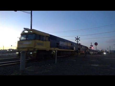Pacific National NR49, NR78 3PM4 Steel Train At North Geelong