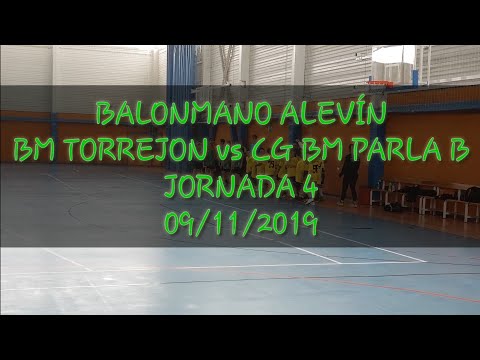 BALONMANO ALEVÍN  BM TORREJON vs CG BM PARLA B JORNADA 4 09/11/2019
