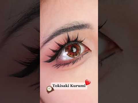 🕰️ Tokisaki Kurumi Cosplay Contact Lenses❤️ #cosplay #contactlenses #datealive #kurumi #sweetycon