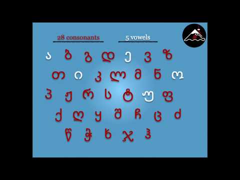 The Georgian Alphabet and Pronunciation Rules