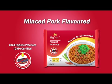 BaYin Instant Noodle   Minced Pork Flavoured