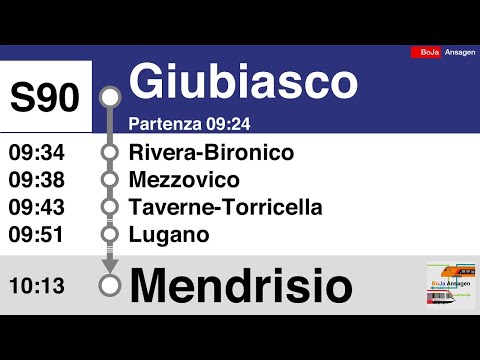 SBB Ansagen I S90 Tilo Giubiasco - Mendrisio