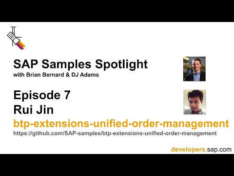 SAP Samples Spotlight: btp-extensions-unified-order-management