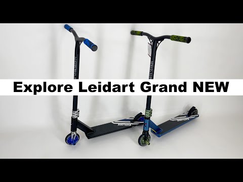 Самокат трюковый Explore Leidart Grand HIC черно-синий + пега - фото 1 - id-p1419181913