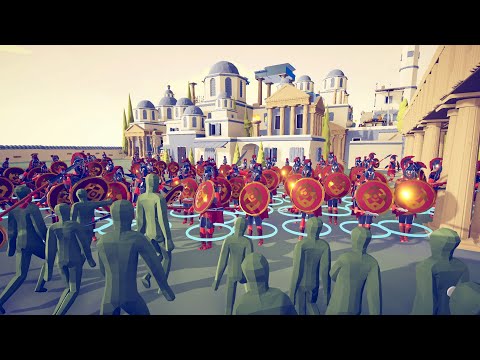 SPARTANS DEFEND THE CASTLE vs ZOMBIE INVASION - Totally Accurate Battle Simulator TABS