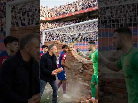 دفاع برشلونة ضد إشبيلية بمباراة الإياب 😂 #barcelona #explore #football #ai