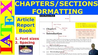 Chapters/Sections Formatting in Standard Latex Article/Report/Book (Latex Advanced Tutorial-30)