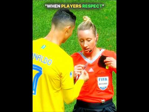 When Players Show Respect to Female Referee ❤️