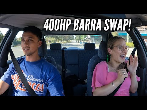 Scaring my Girlfriend in my BARRA Swapped EF Falcon!