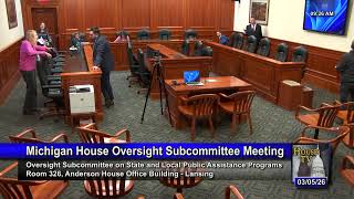 Oversight - State and Local Public Assistance Programs 3/5/2026