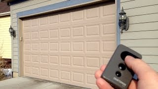 How to lock a garage door opener remote