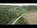 Video Thumbnail for Qu'appelle Valley and River south of Esterhazy ,  Saskatchewan 