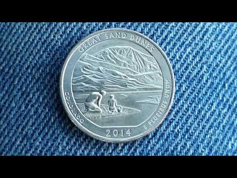 2014 P GREAT SAND DUNES - ANERICA THE BEAUTIFUL QUARTER - NATIONAL PARK QUARTER!