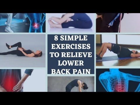 8 Simple Stretches To Relieve Lower Back Pain || Exercises For the Relief of Back pain.