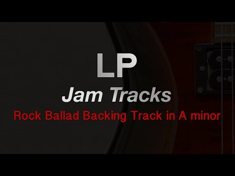 Rock ballad backing track in A minor
