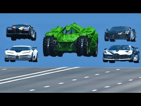 Batmobile with NOS vs Bugatti Hypercars - Drag Race 20 KM