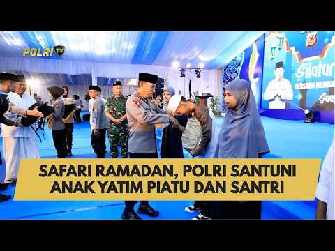 SAFARI RAMADAN, POLRI SANTUNI ANAK YATIM PIATU DAN SANTRI