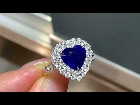 藍寶石戒指   2.23克拉 18k金配鑲 1克拉鑽石 台北門市 CG-608