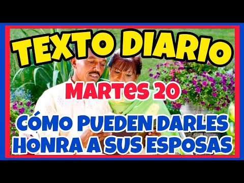 🟢𝐓𝐄𝐗𝐓𝐎 𝐃𝐈𝐀𝐑𝐈𝐎 𝐃𝐄 𝐇𝐎𝐘 𝐉𝐖 ✅️ CÓMO PUEDEN DARLES HONRA A SUS ESPOSAS - Martes 20 de enero de 2026