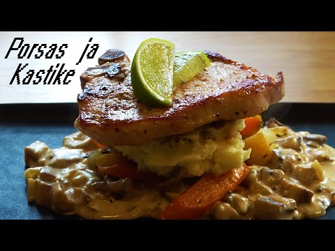 Hard Kokki: Porsaankyljykset ja aurajuustokastike