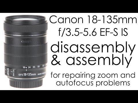 Canon EF-S 18-135mm f/3.5-5.6 IS repairing the zoom and autofocus problems