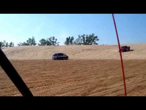 Mini Van on Silver Lake Dunes...Bone stock with 240,000 miles on it.