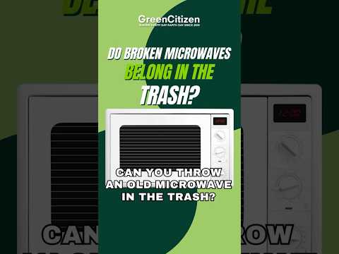 Can You Throw An Old Microwave In The Trash?