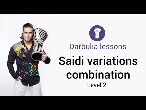 Darbuka lesson Saidi variations | Artem Uzunov | How to play Darbuka Level 2 | derbake doumbek