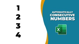 How to add automatically add consecutive numbers in excel