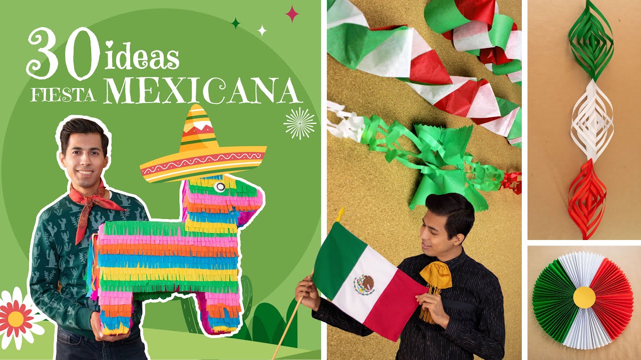 30 Manualidades de 15 de septiembre / ideas y decoración Fiesta Mexicana / Independencia de México