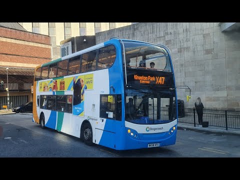 POWER + KICKDOWN: Route X79 | NK58AFA/19386 - Stagecoach North East: Dennis Trident 2/ADL Enviro 400