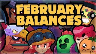 NEW Brawl Balance Changes for February 2019 🍊