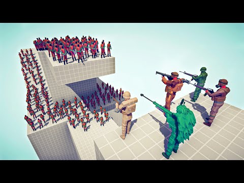 U.S. ARMY SOLDIERS vs 100x ZOMBIES - Totally Accurate Battle Simulator TABS