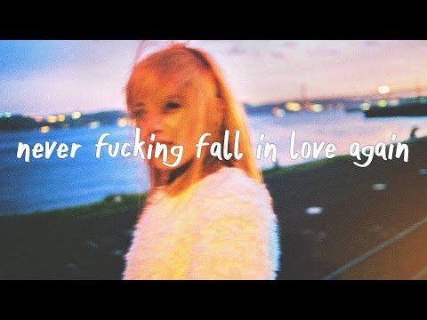 X Lovers - Never Fucking Fall In Love Again (Lyric Video)