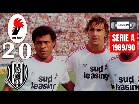 BARI 2-0 CESENA / SERIE A 89-90 / HIGHLIGHTS