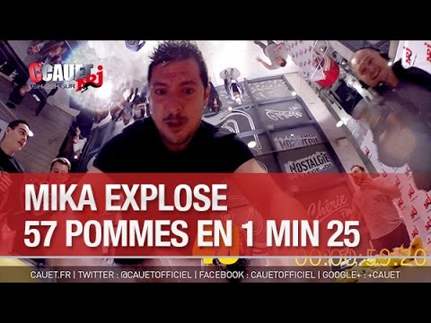 Mika a explosé le record du monde : 57 pommes en 1 min 25 - C'Cauet sur NRJ