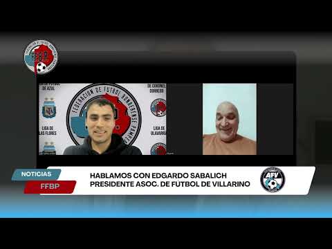 Edgardo Sabalich, presidente Asoc. de Fútbol de Villarino || Entrevistas FFBP