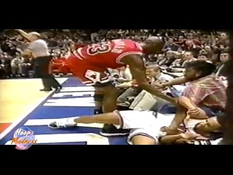 Michael Jordan Very Hard Foul to John Starks! (1996 Playoffs)