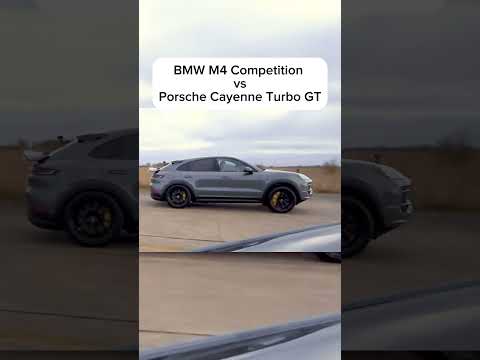 BMW M4 Competition vs Porsche Cayenne Turbo GT !