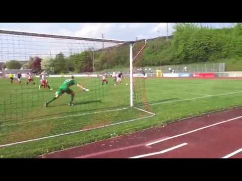 SpVgg. Neckarelz - VfR Mannheim / Das 0:2 durch Enis Baltaci