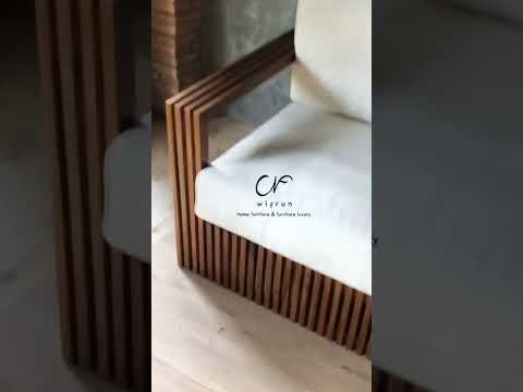 KURSI SOFA KAYU J4TI MODEL MINIMALIS | BANGKU SOFA BUAT CAFE, HOTEL, RESTO