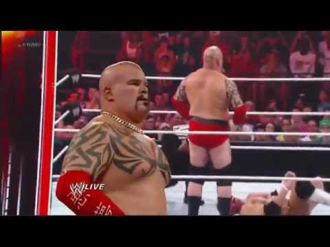 Lord Tensai (A-Train) Debut vs Alex Riley   WWE RAW 02/04/2012